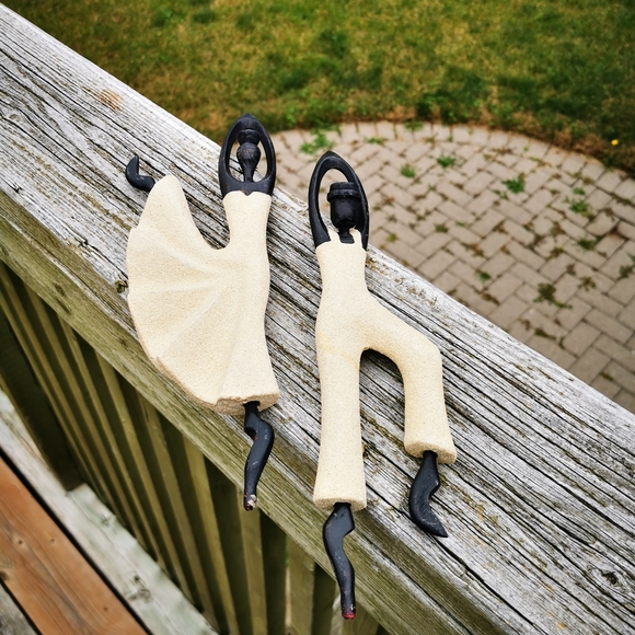 Carved Wood Dancing Couple #1 - Picture 1 of 14